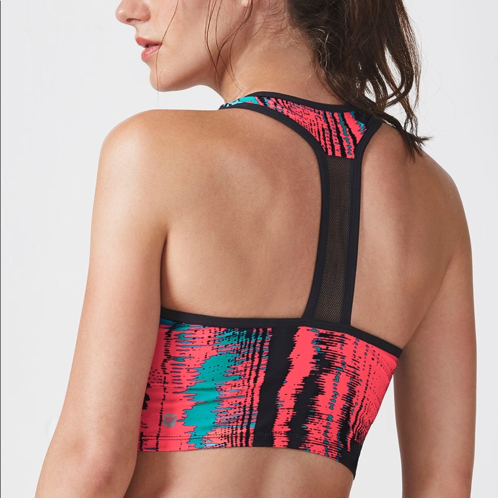 Fabletics Clara Sports Bra in Heat Wave Print